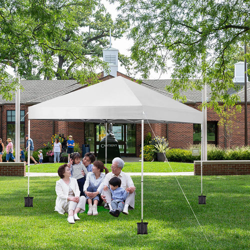 10' x 10' White Pop up Canopy Tent I4835