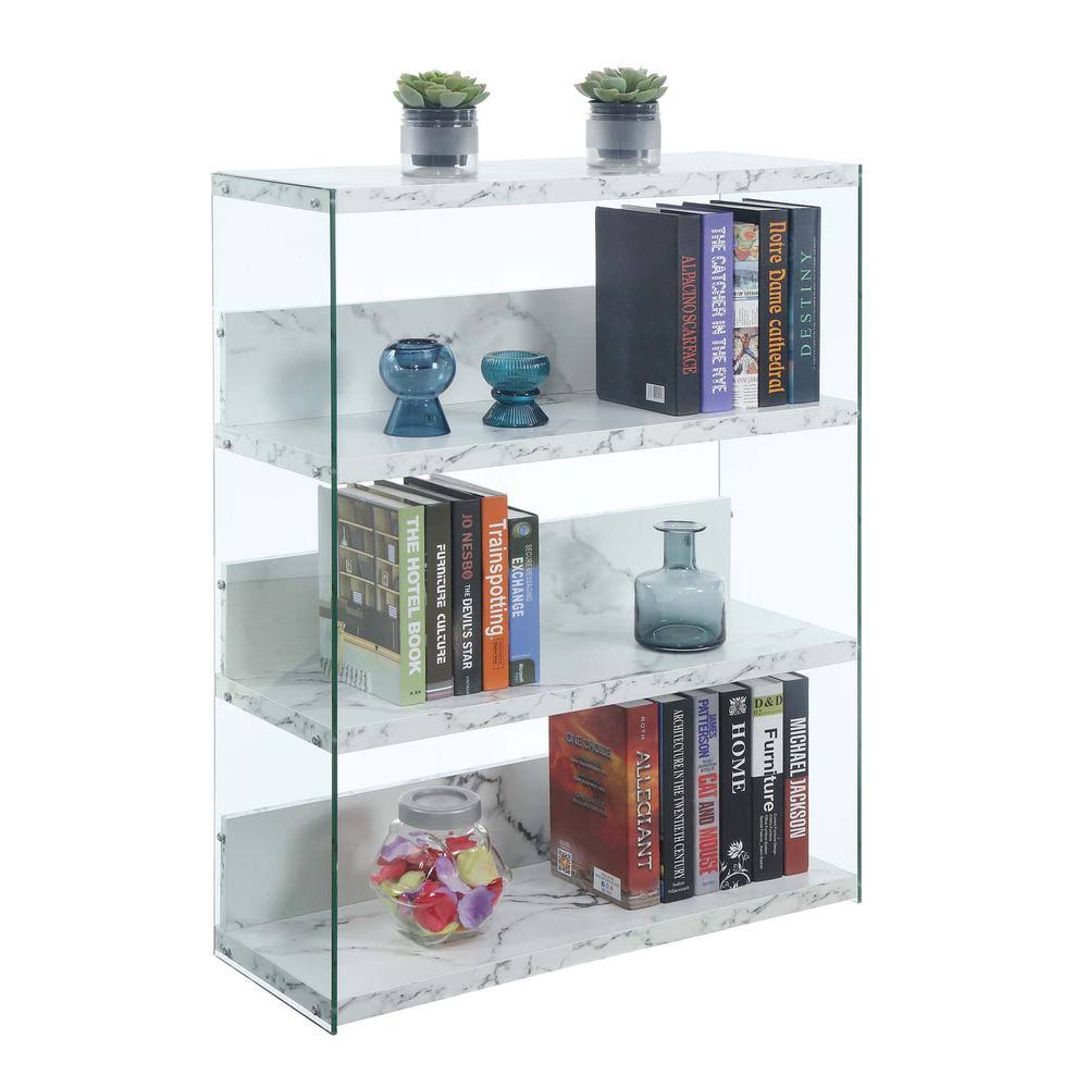 White 4 Tier Bookcase F143616
