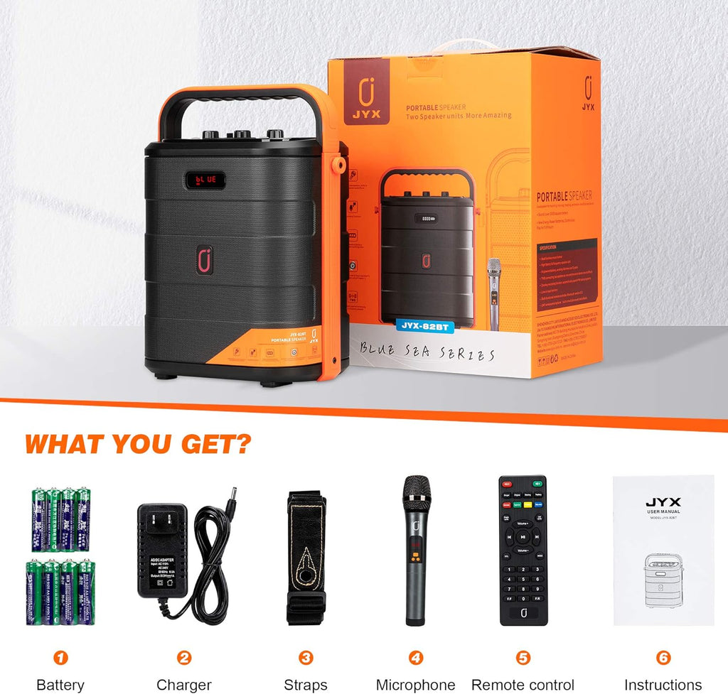 Rechargeable Portable Bluetooth Karaoke Machine with Microphone H1342
