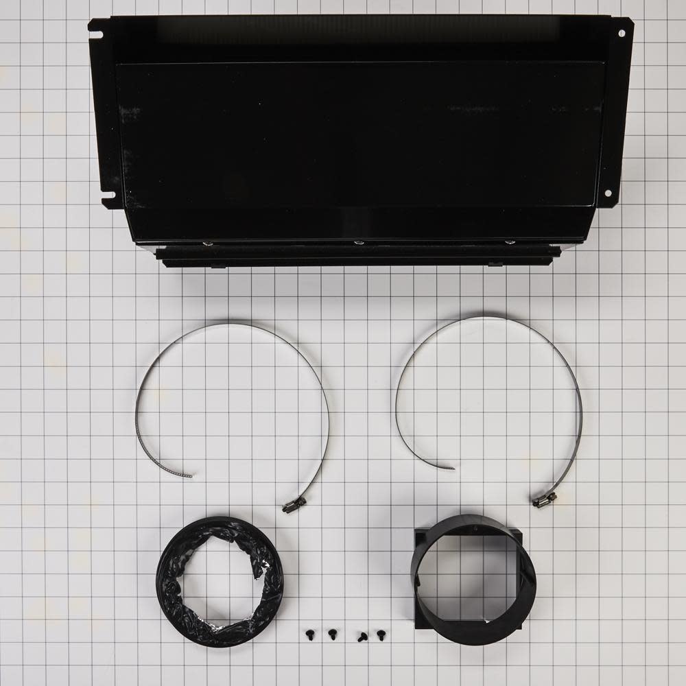White Ductless Downdraft Range Vent Kit Q328