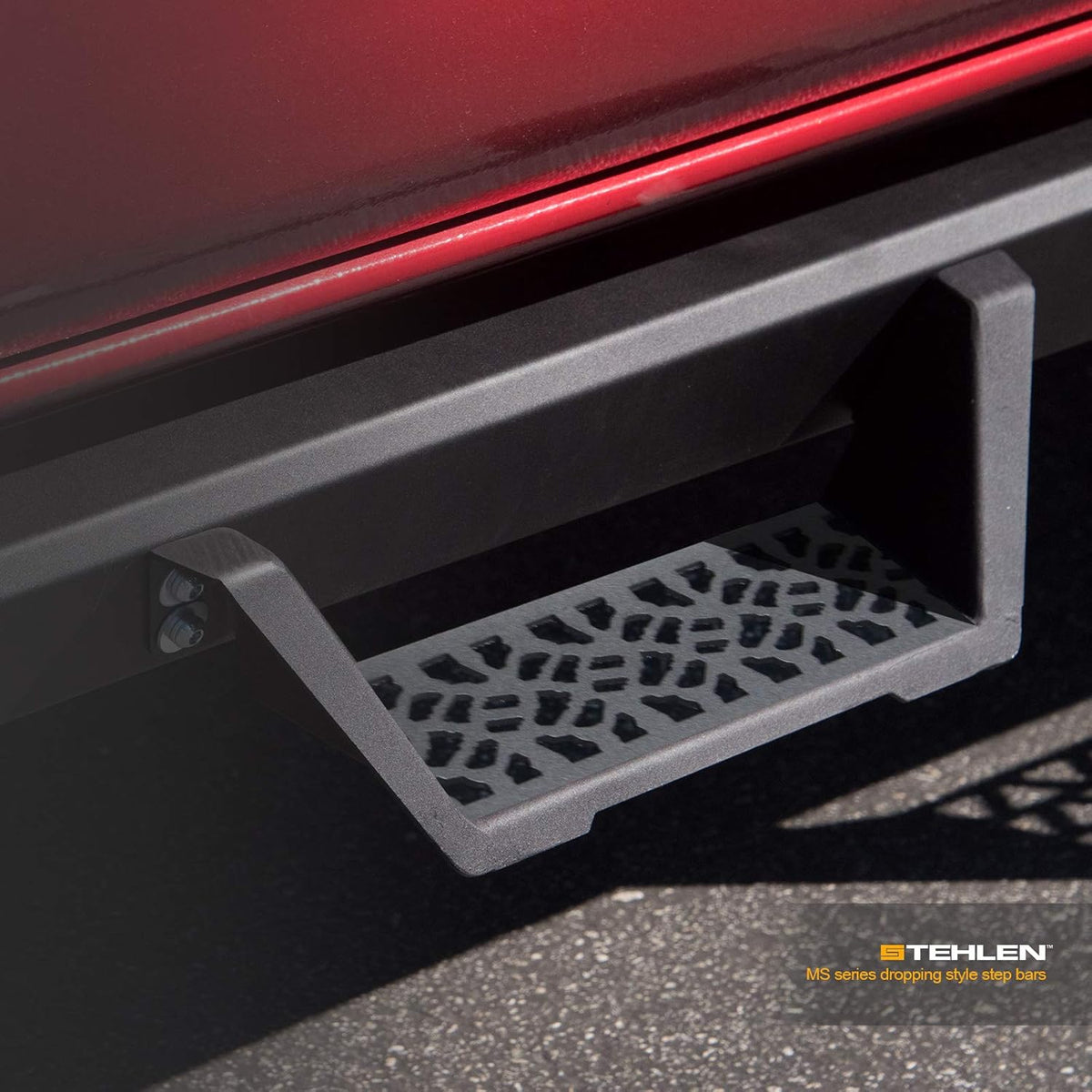 Matte Black Modular Drop Step Side Nerf Bars Running Boards A5744