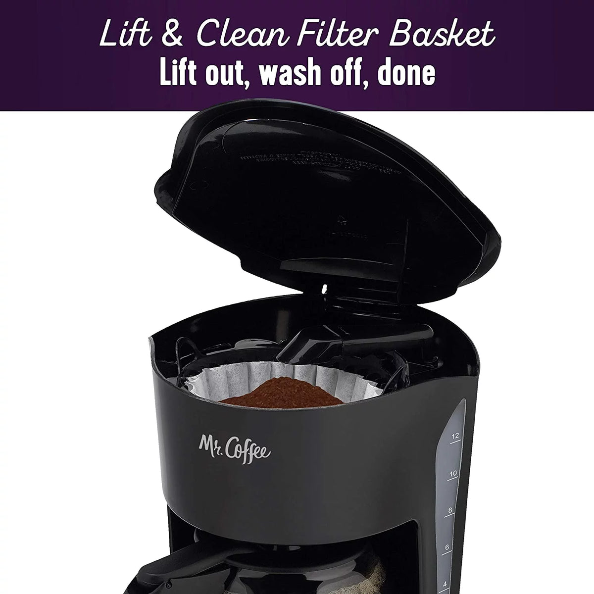 12-Cup Black Coffee Maker E1064