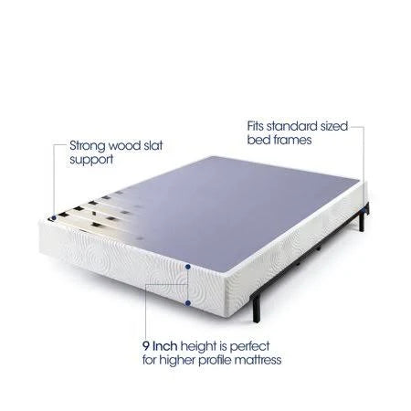 9 Metal Box Spring with Wood Slats California King B9854