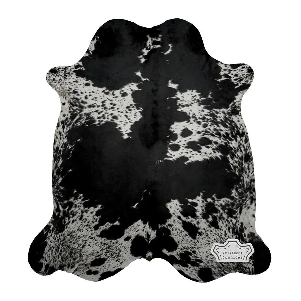 Medium 5' x 7' Genuine Leather Cowhide Rug W390