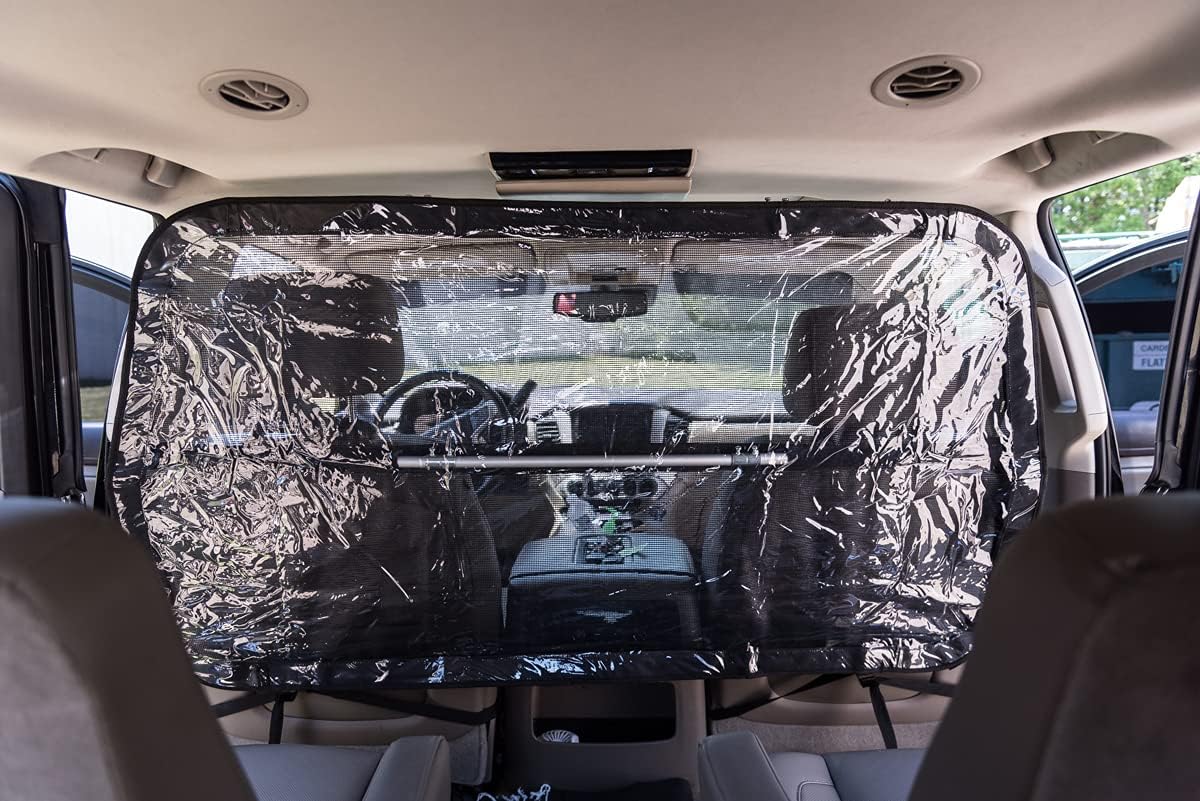 Black Clear Small Car Divider F411