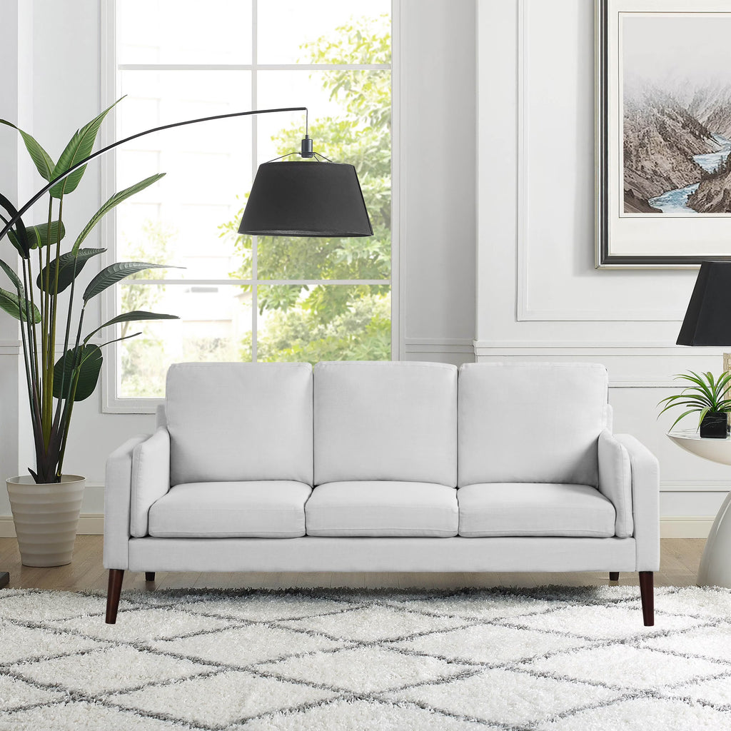Gray Upholstery Sofa with Side Pocket and USB Power A9527