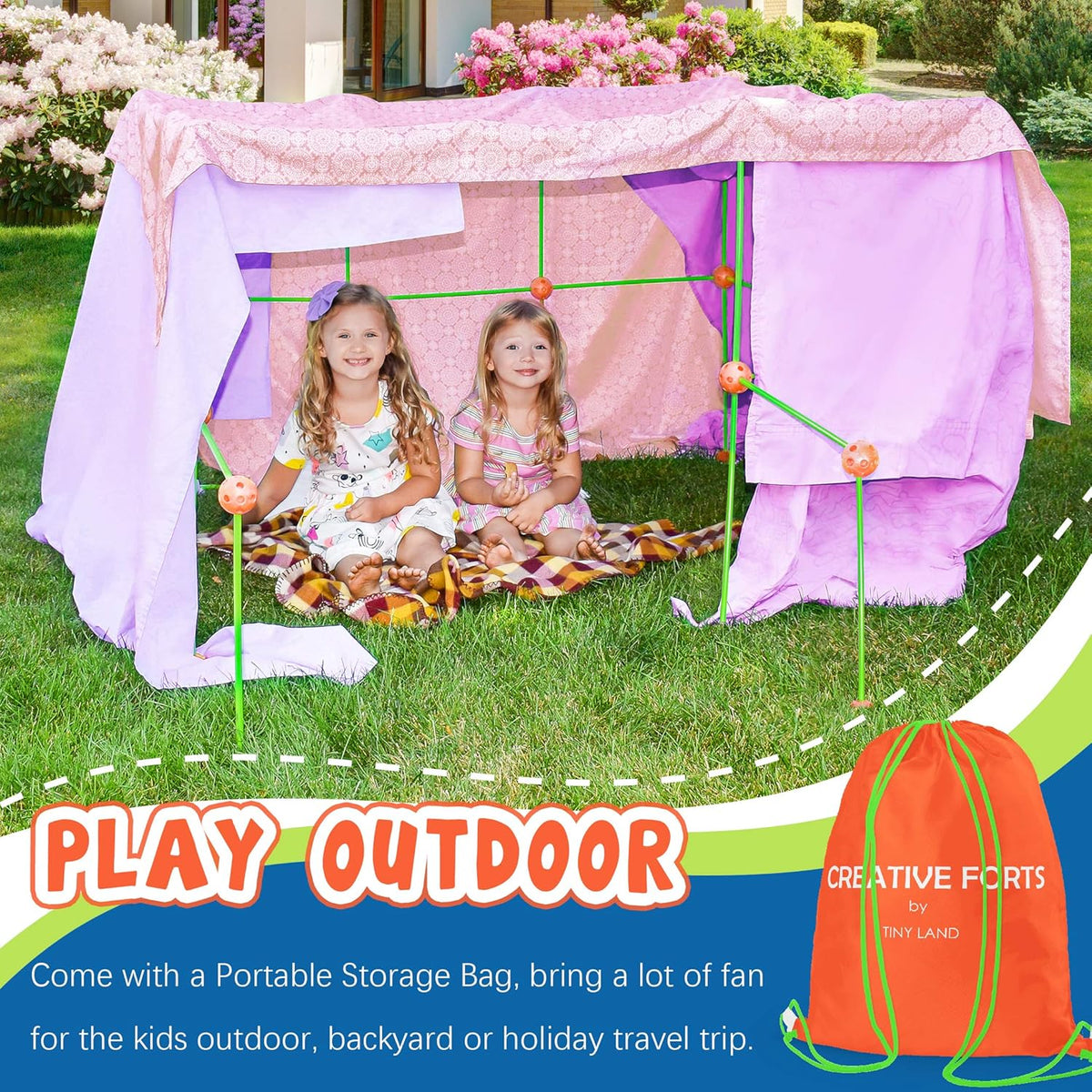 130 Pieces Creative Fort Building Kit D4900