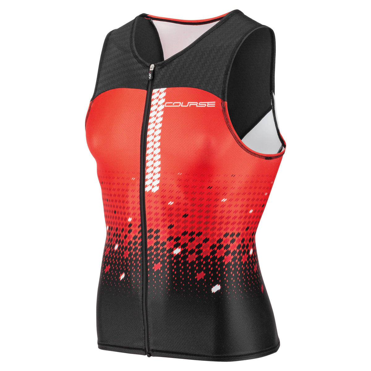 Men's Sleeveless Tri Course Black Flame Carmin S330875