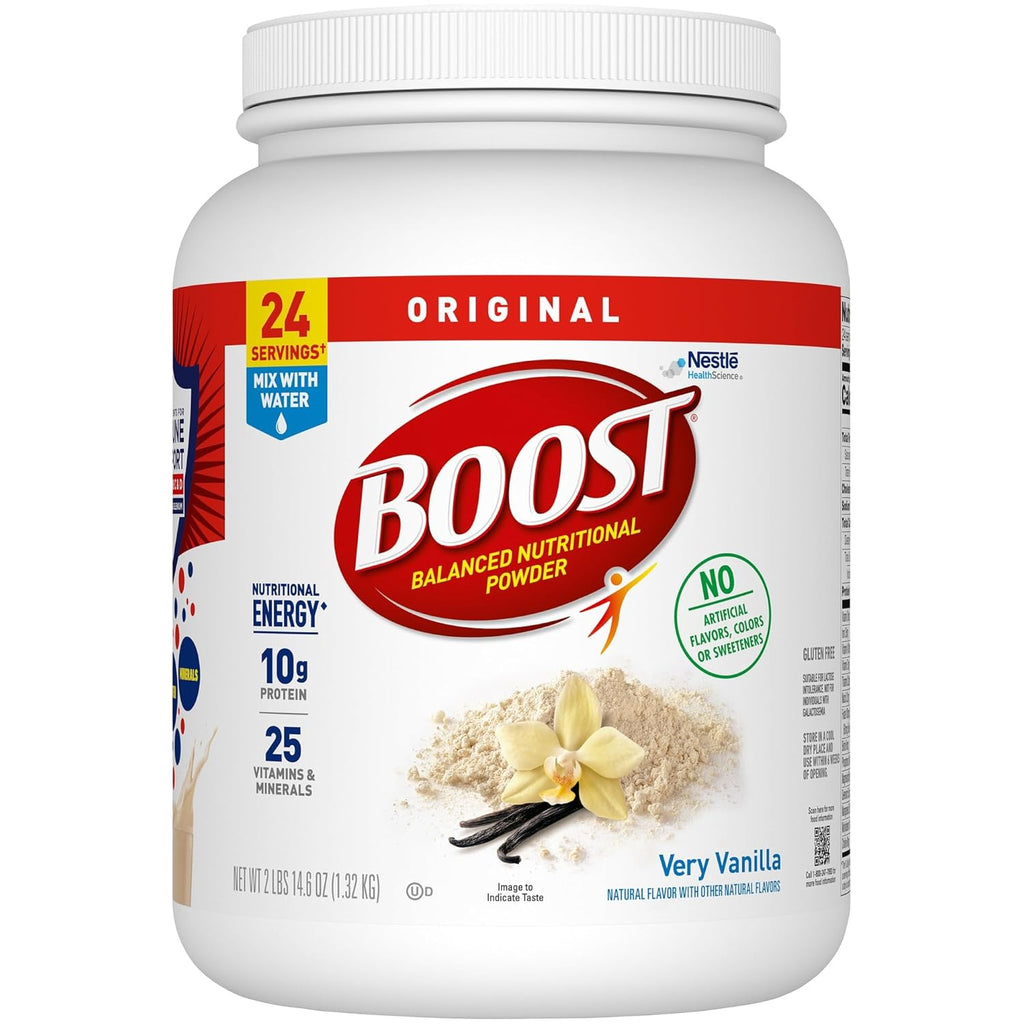 Very Vanilla Nutritional Powder Drink Mix with 10g Protein and 25 Vitamins & Minerals, 14.6 Ounce V732