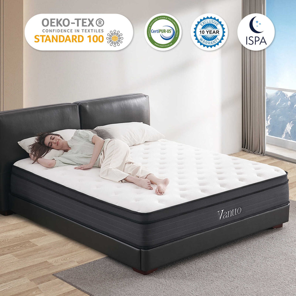 Queen 12 Inch Hybrid Memory Foam Mattress I60764