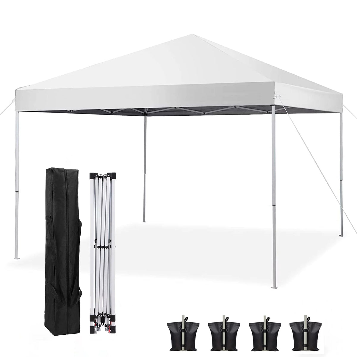 10' x 10' White Pop up Canopy Tent I4835