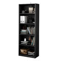 5-Shelf Bookcase Storage Cabinet Black B764476