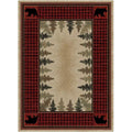 Red Rectangle Area Rug X13994