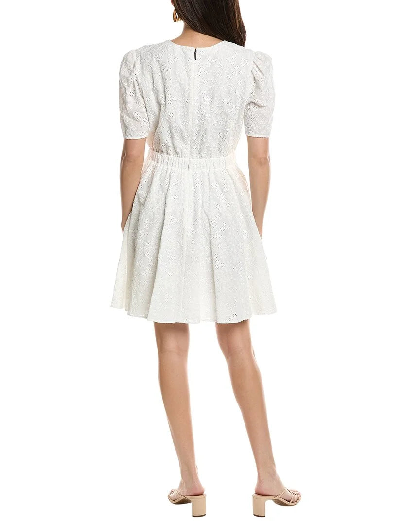White Eyelet Mini Dress R683908