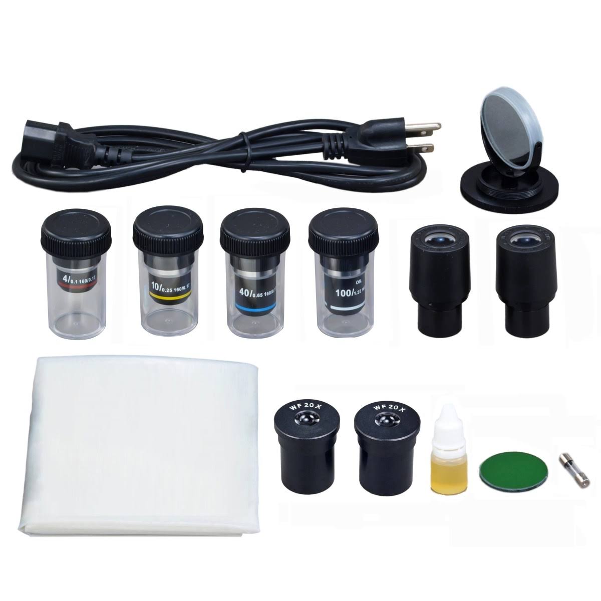 40X-2000X Binocular Compound Microscope with LED Light and 1.3MP Camera L7748