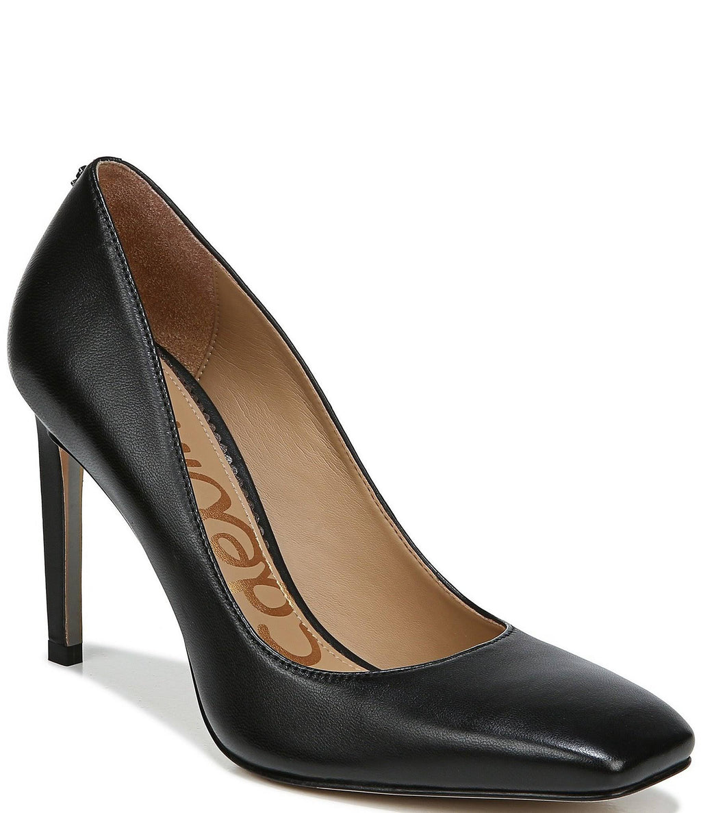 Black Square-Toed Pumps C79946
