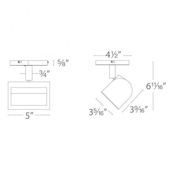 Wall Wash LED Monopoint T6985