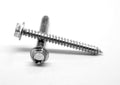 3/8-12 x 3/4 Sheet Metal Screw Hex Washer Head Type AB Low Carbon Steel Zinc Plated A25327