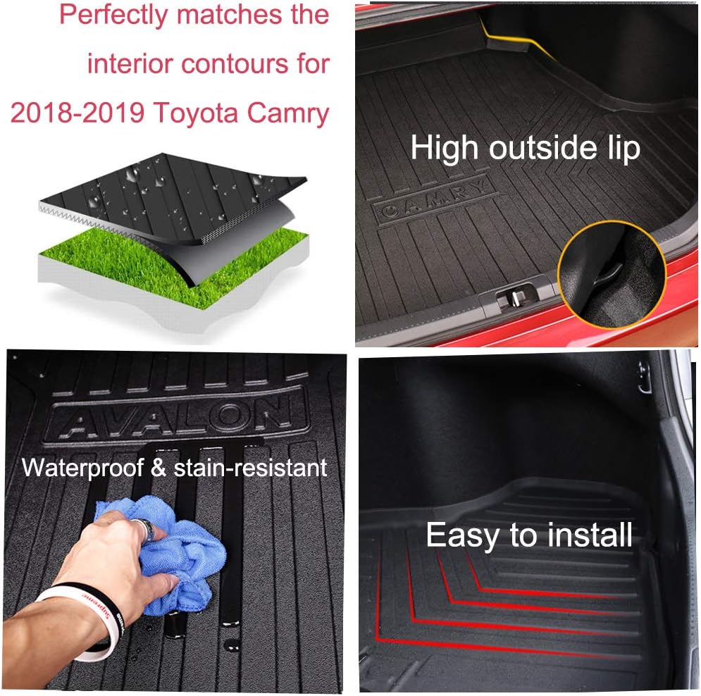 Cargo Liner for Toyota Camry, Automotive Floor Mat Trunk Tray Protector G8111