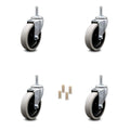 4" Rubbermaid Cart Caster Replacements - Set of 4 S455678