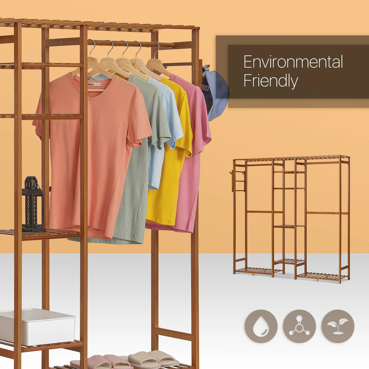 Bamboo 6 Tiers Coat Pants Rack K90821