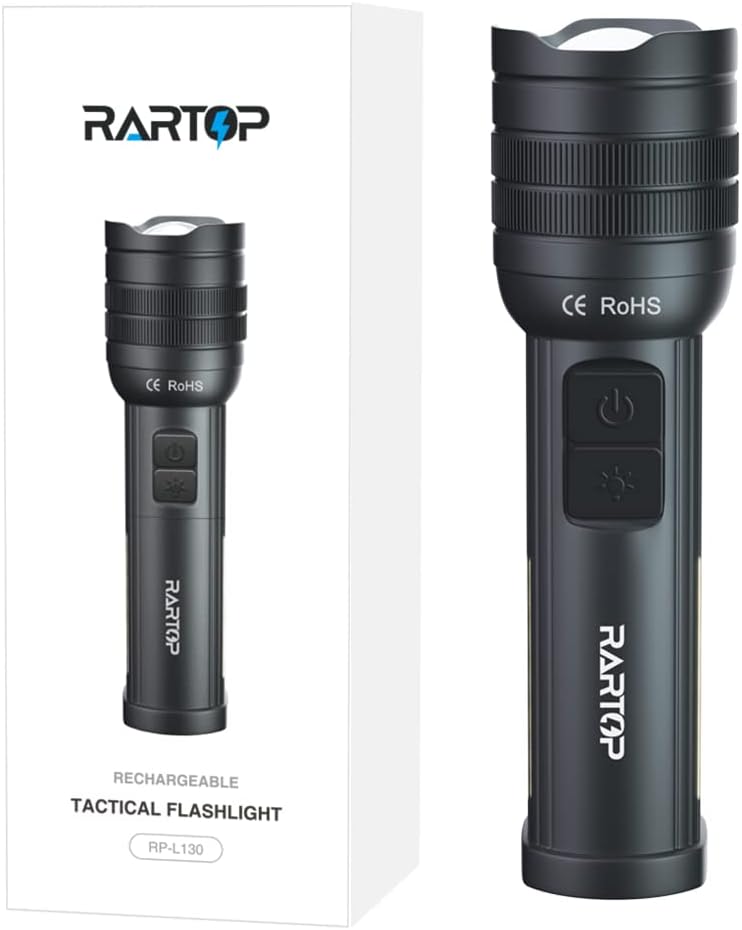 Rechargeable Tactical Flashlight with 5200mAh Battery I1250