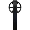 Black Wagon Wheel Roller Hanger for Barn Door S7223