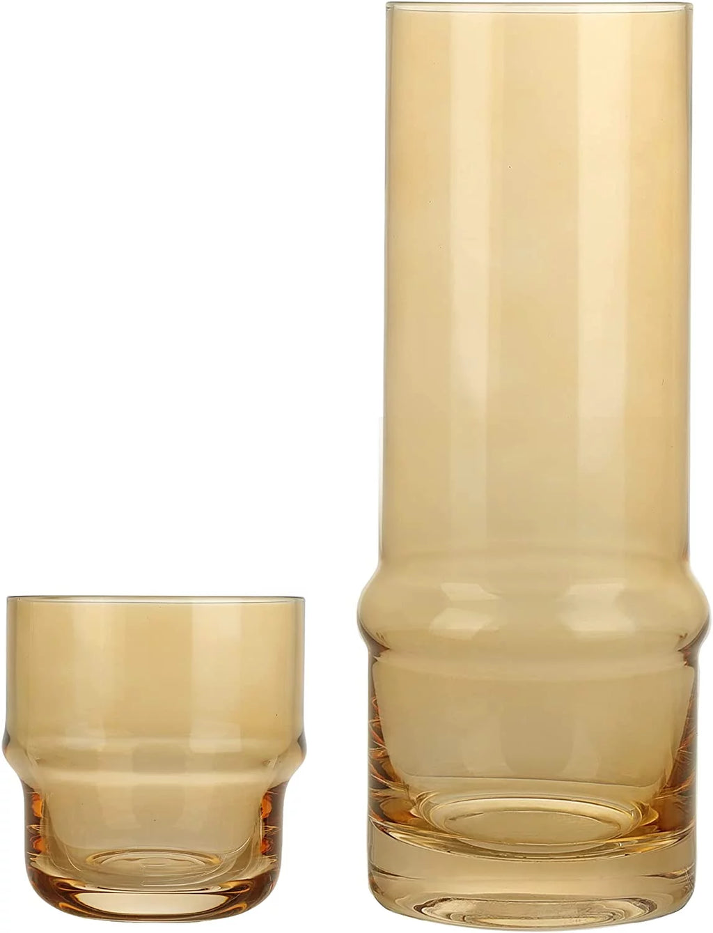 Amber 33-Ounce Pitcher and Drinking Glass B797