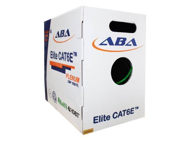 Green Cat6e Plenum 24AWG Solid 1000 ft. Cable L474
