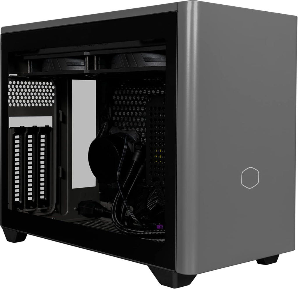 White SFF Mini-ITX Case with Tempered Glass Panel Z63284