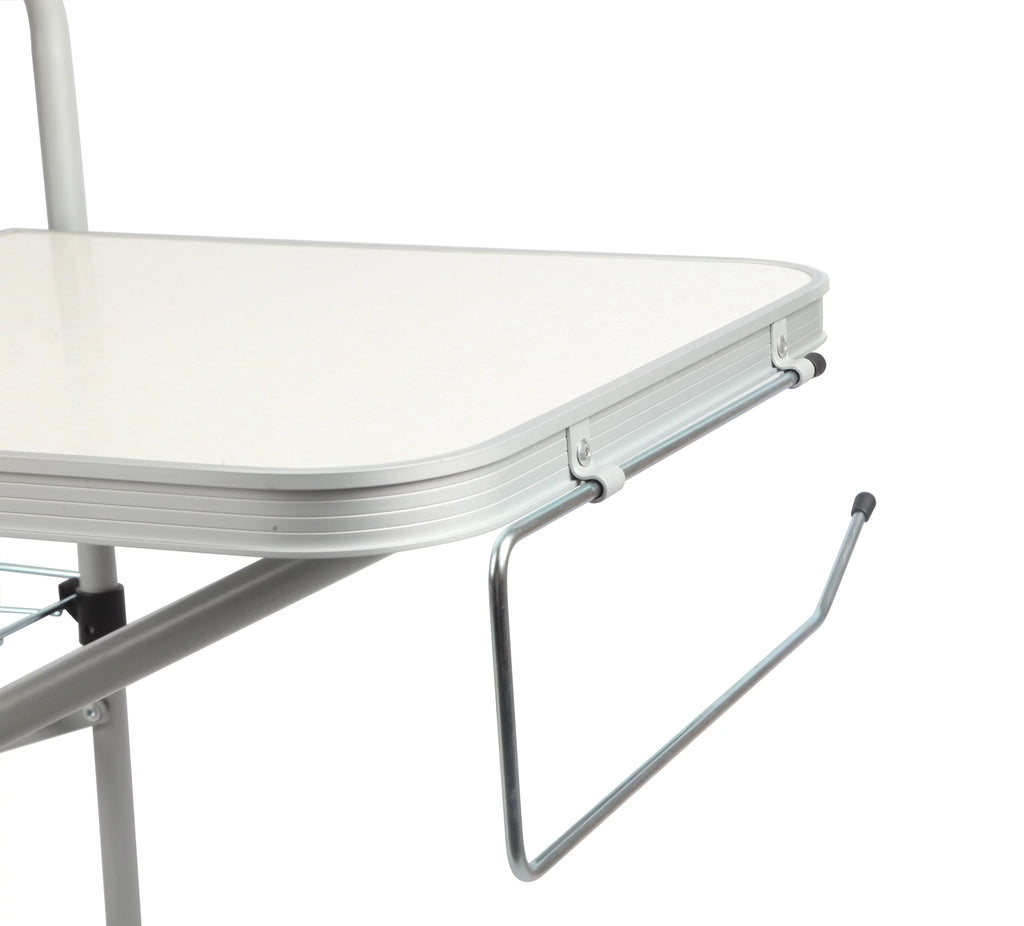 Camp Kitchen Cooking Stand with Three Table Tops J780192