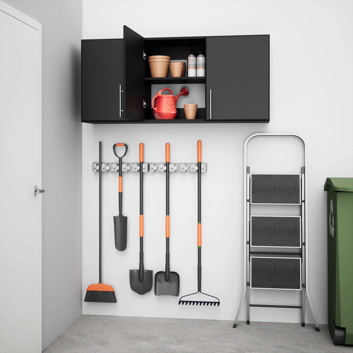 Black 3-Door Wall Cabinet G333159