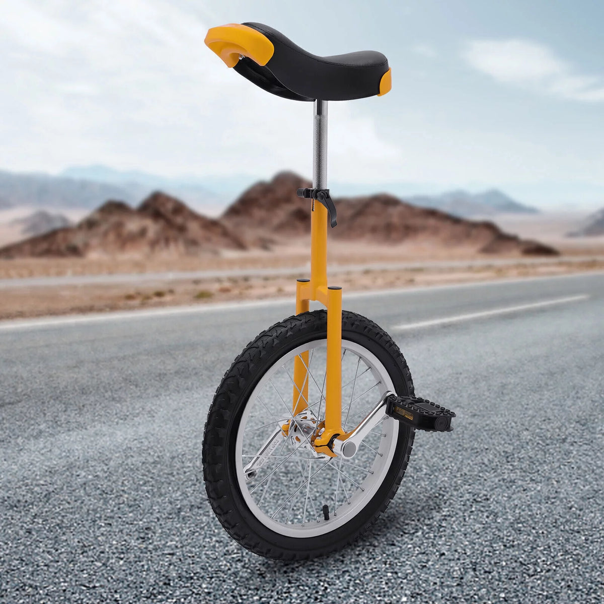 16 Wheel Unicycle with Steel Rim, Adjustable Height V77555
