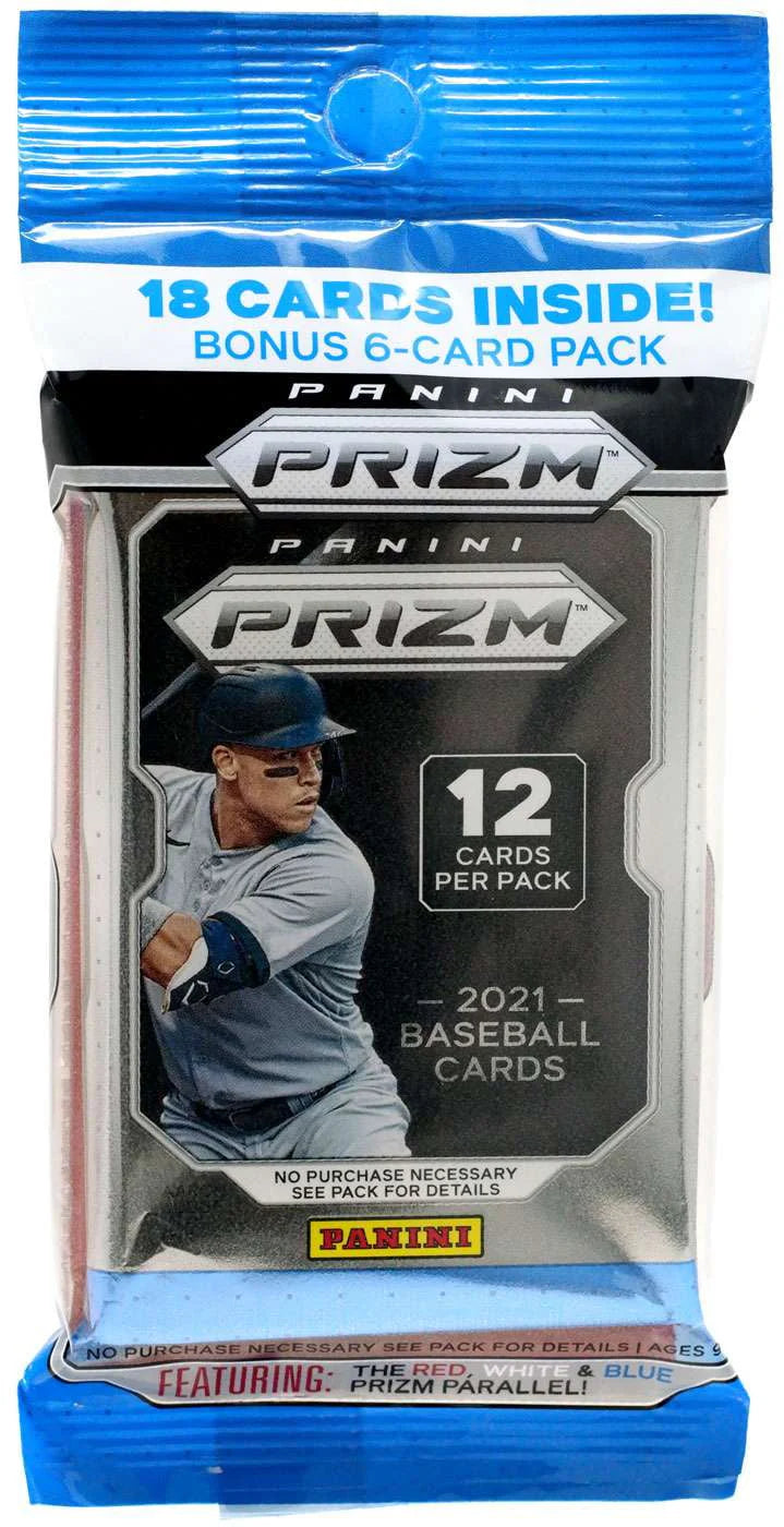 2021 Prizm Baseball Trading Card Cello Box (12 Packs) K127