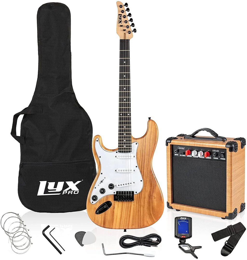 Natural 39” Left Handed Electric Guitar O2611