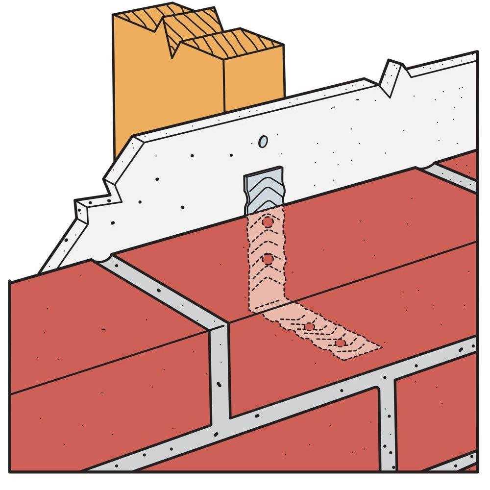 22-Gauge Galvanized Brick Tie P744287