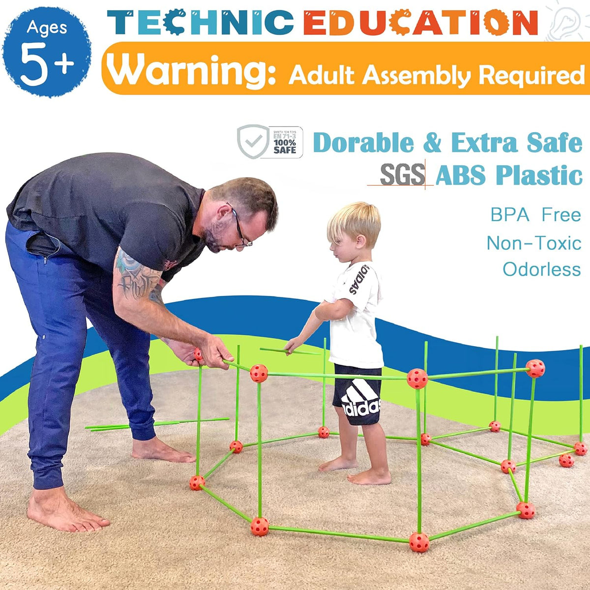 130 Pieces Creative Fort Building Kit D4900