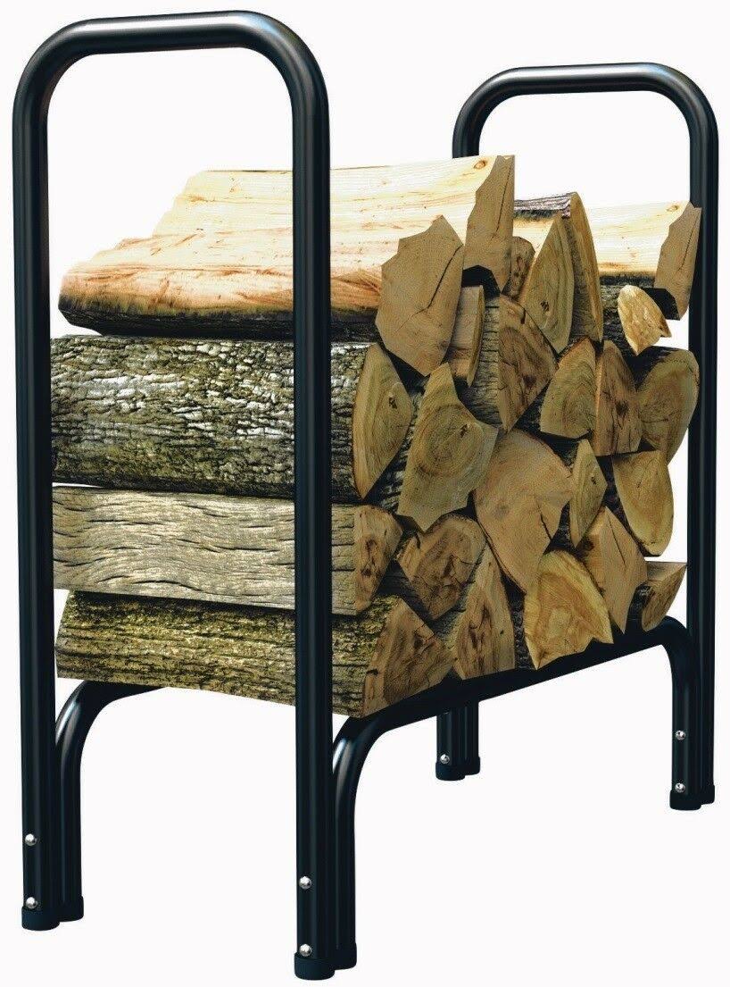 Black 2-ft. Log Rack H23204