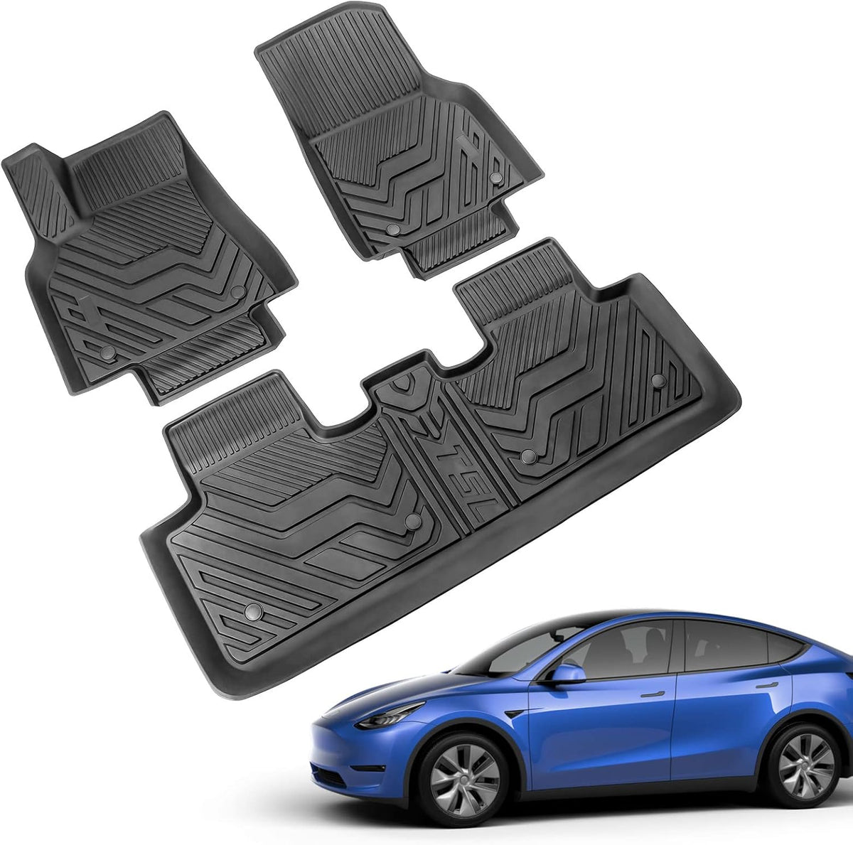 Tesla Model Y 3 PCS Trunk Mat Cargo Liners K644