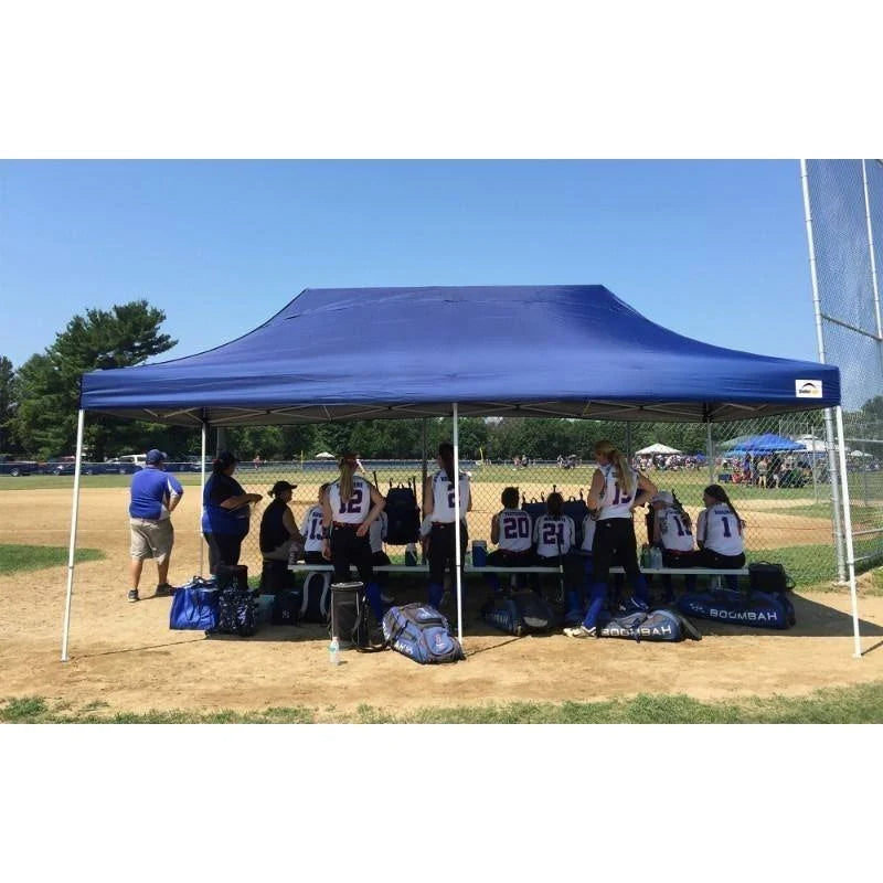Red 10' x 20' Straight Leg Pop-Up Canopy L2396