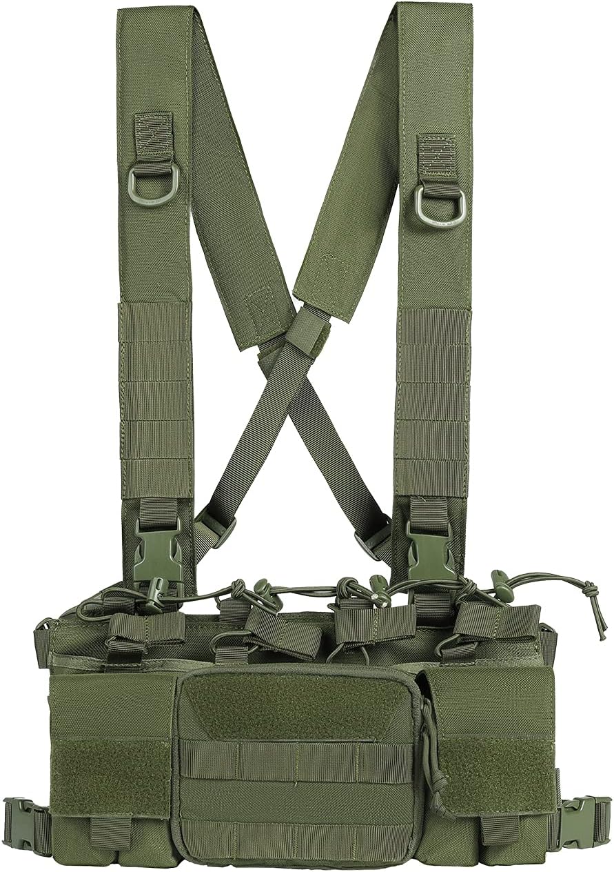 Tactical Chest Rig with Rifle & Pistol Mag Pouch S335