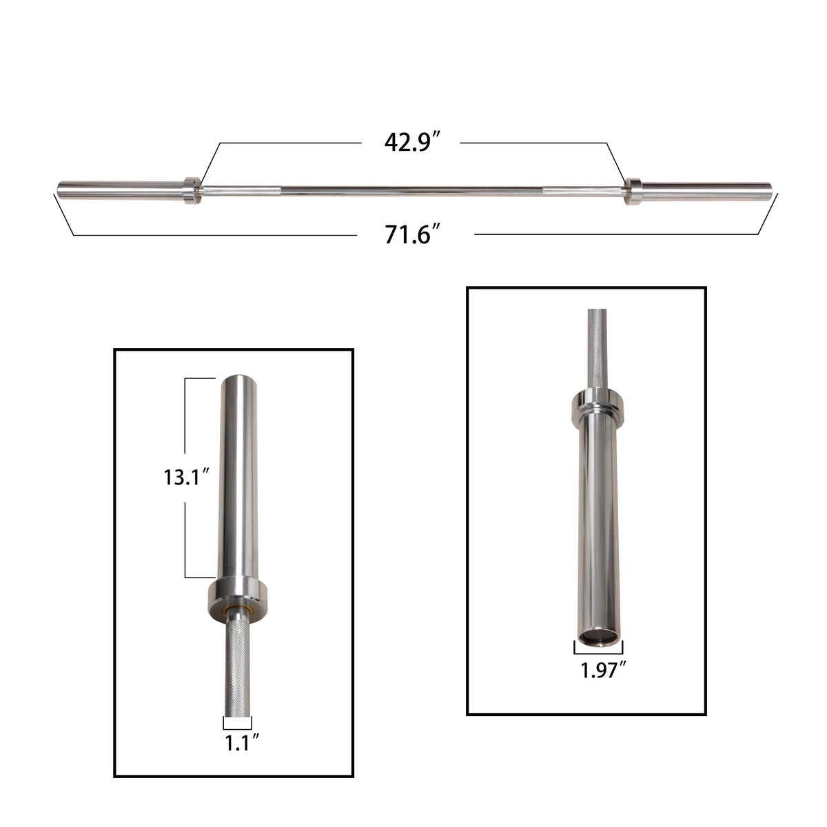 Olympic Weightlifting Barbell 700lb Capacity N7193