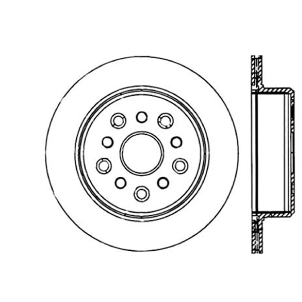 Cross Drilled Brake Rotor X5732