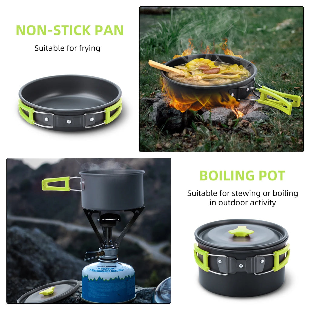 16pcs Camping Cookware Set L3773