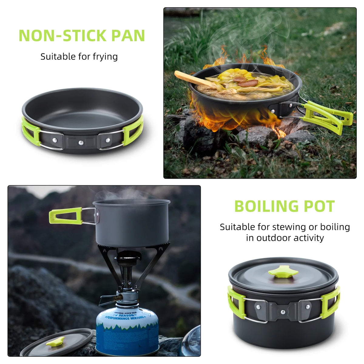 16pcs Camping Cookware Set L3773