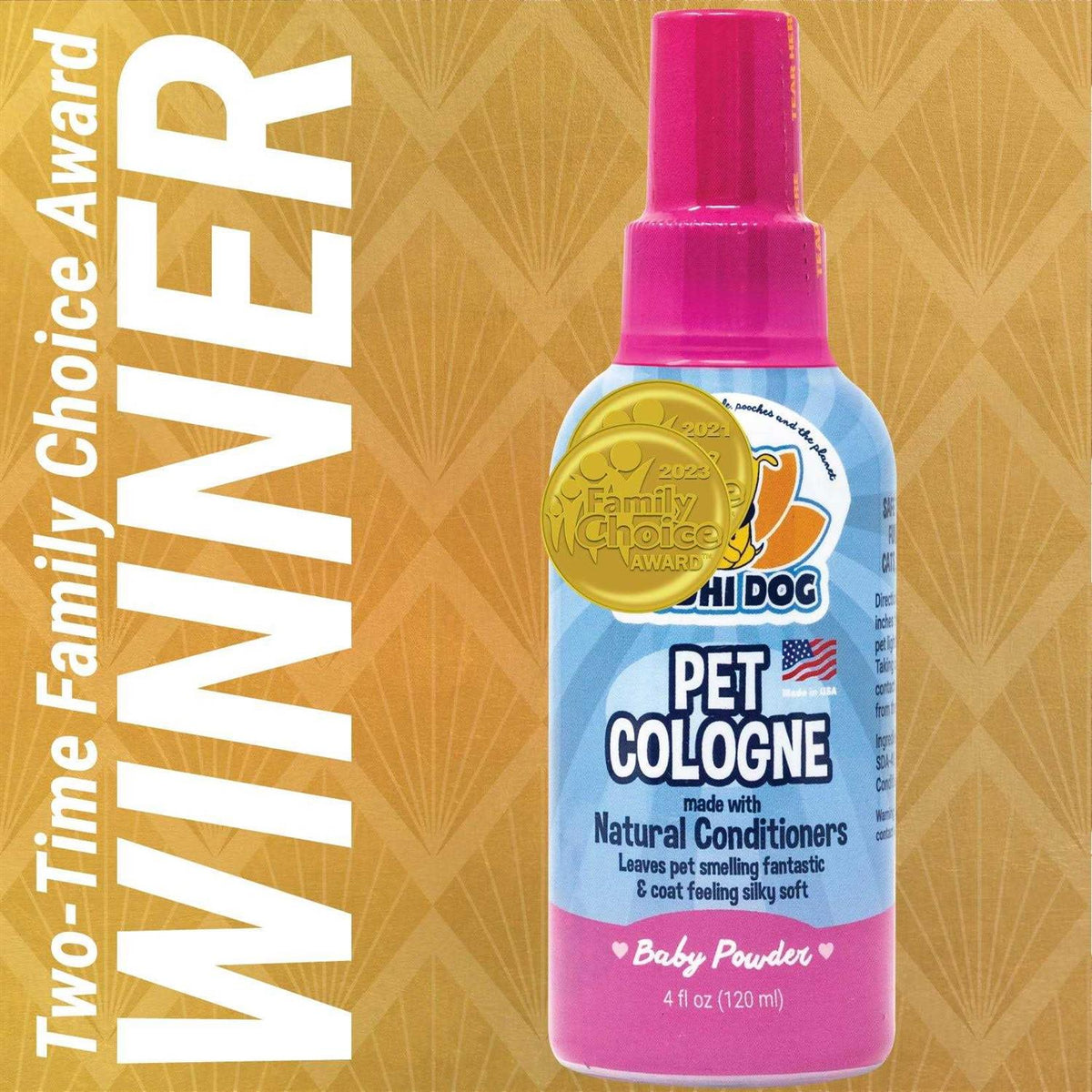 Natural Pet Cologne Body Spray for Dogs and Cats T26019