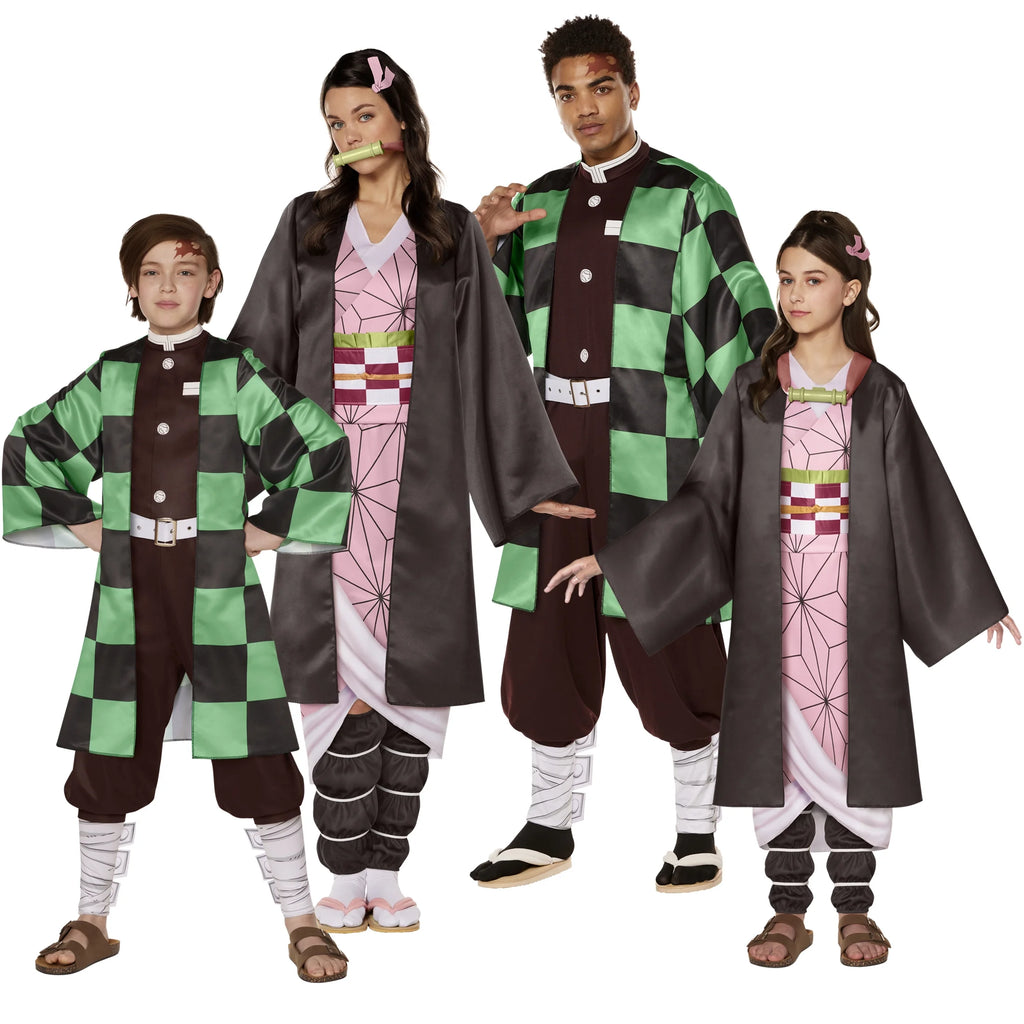 Demon Slayer Nezuko Halloween Costume Female Adult Multi-Color I480693