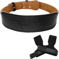 Durable Leather Weight Lifting Belt with Adjustable Buckle and Wrist Straps L765