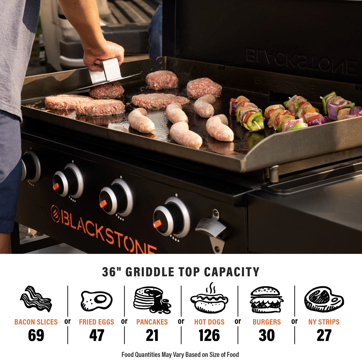 4-Burner Propane Griddle with Hard Cover R584
