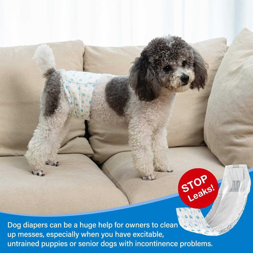Soft Disposable Male Dog Diaper 12Pcs M J8216
